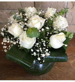 Akvaryum Camda Beyaz Güller